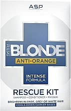 Fragrances, Perfumes, Cosmetics Set - Affinage System Blonde Anti-Orange Rescue Kit (h/shampoo/275ml + h/cond/275ml + h/mask/150ml)