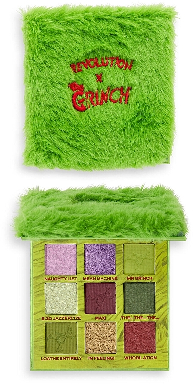 Eyeshadow Palette - Makeup Revolution x The Grinch Mean One Eye Shadow Palette — photo N1