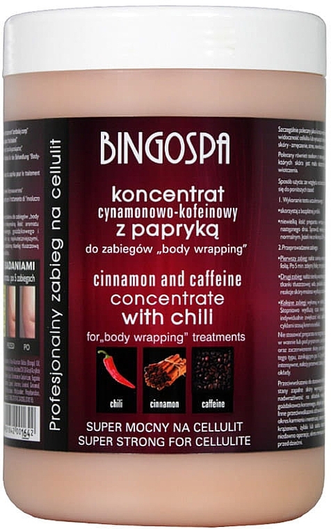 Super Strong Cinnamon Concentrate with Caffeine and Chili Pepper - BingoSpa — photo N1