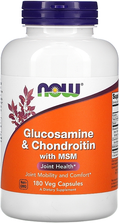Capsules Glucosamine & Chondroitin with MSM - Now Foods Glucosamine & Chondroitin with MSM — photo N30
