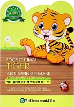 Fragrances, Perfumes, Cosmetics Facial Sheet Mask "Tiger" - Belleza Castillo Edge Cutimal Tiger Anti-Wrinkle Mask