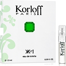 Fragrances, Perfumes, Cosmetics Korloff Paris Kn°I - Eau de Toilette (sample)