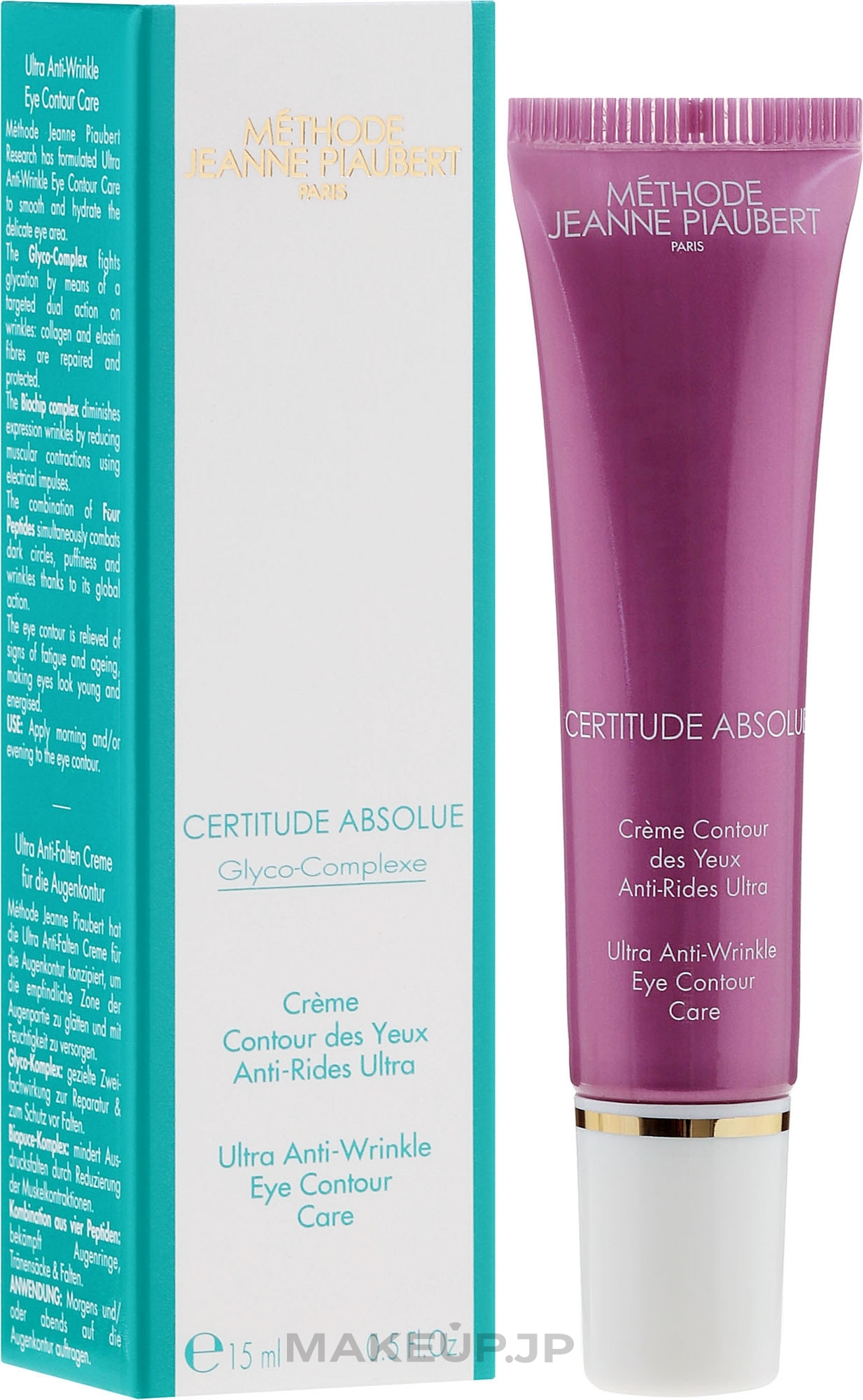 Anri-Wrinkle Eye Cream - Methode Jeanne Piaubert Certitude Absolue Ultra Anti-Wrinkle Eye Contour Care — photo 15 ml