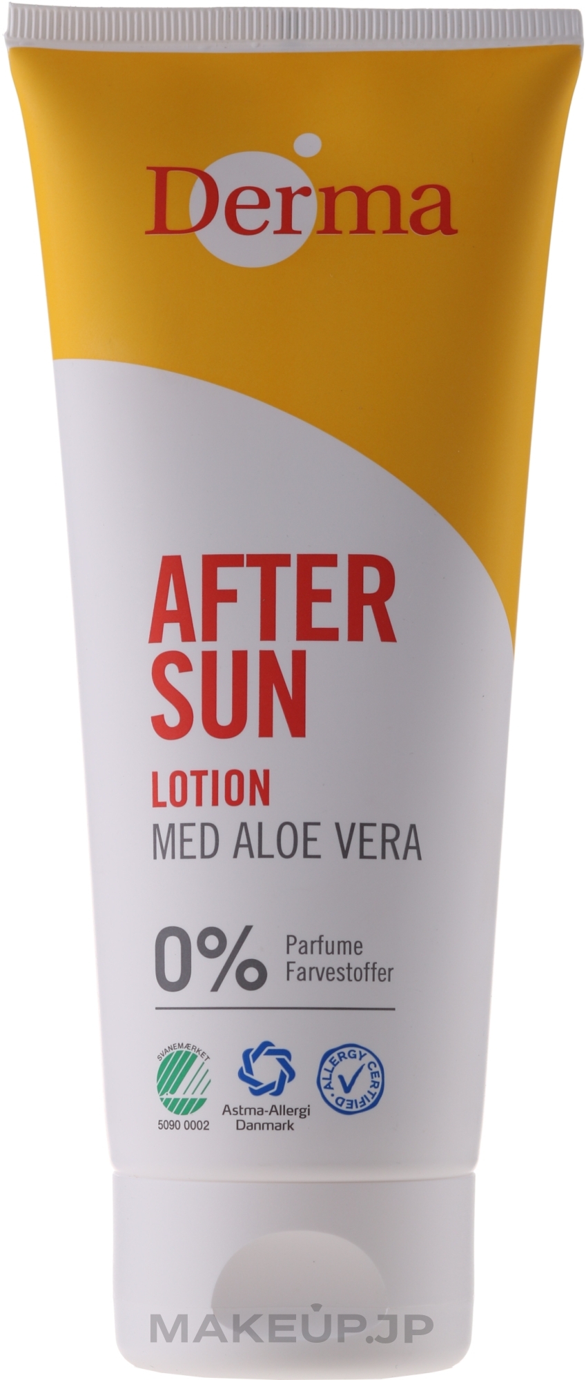 After Tanning Lotion with Aloe Extract - Derma After Sun Lotion Med Aloe Vera — photo 200 ml