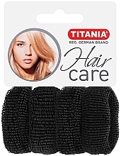 Fragrances, Perfumes, Cosmetics Hair Tie Set, 4 pcs, black - Titania