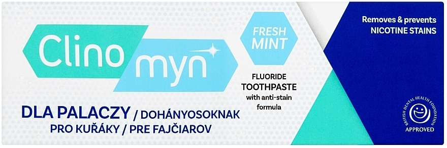 Toothpaste for Smokers - Clinomyn Smokers Toothpaste Fresh Mint — photo N3
