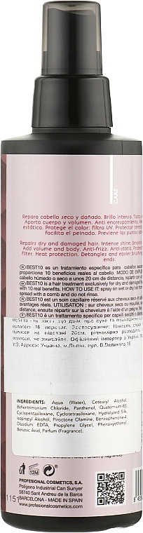 Express Conditioner - Profesional Cosmetics Best 10 Treatment Conditioner — photo N17