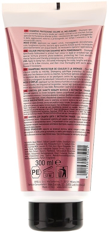 Hair Color Protection Pomegranate Shampoo - Brelil Professional Numero Colour Protection Shampoo — photo N3