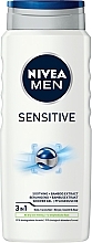Fragrances, Perfumes, Cosmetics Shower Gel "For Sensitive Skin" - NIVEA Men Sensitive Shower Gel