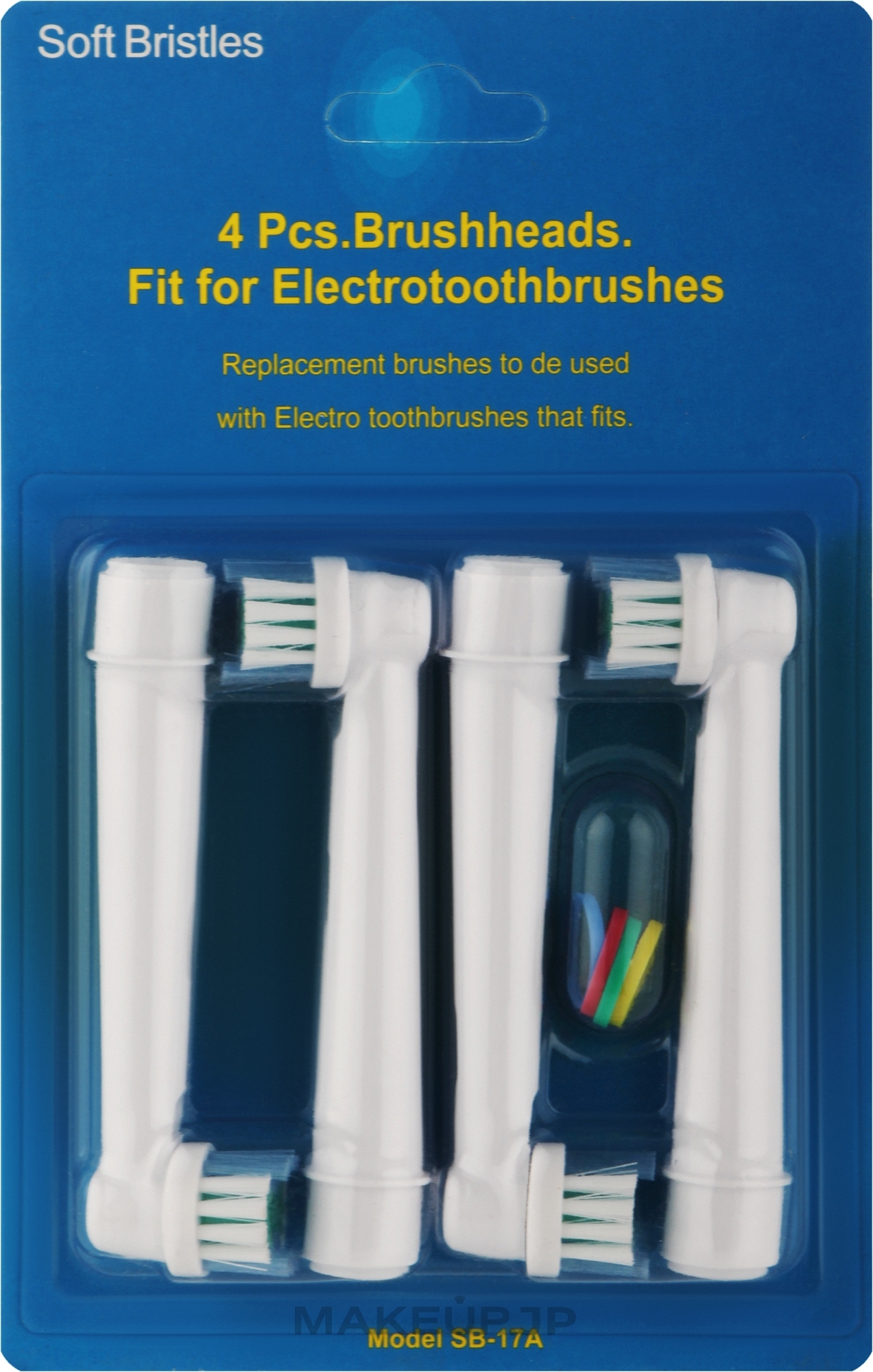 Electric Toothbrush Head, 4 pcs - Deni Carte — photo 4 szt.