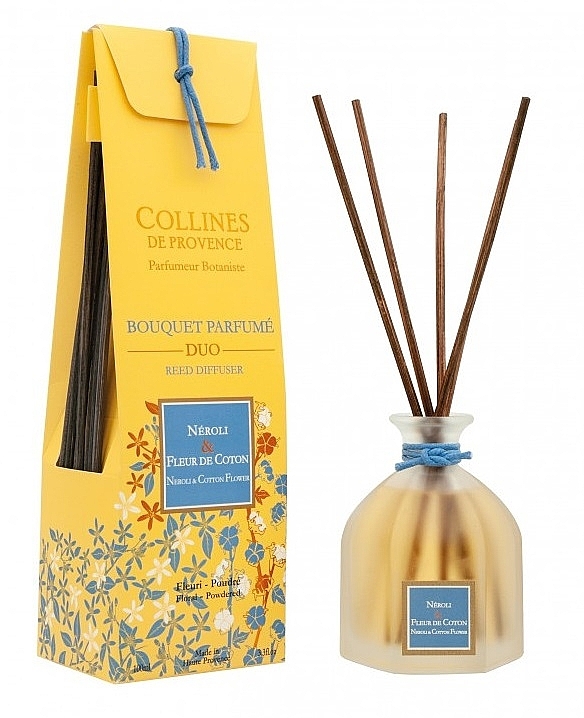 Neroli & Cotton Flower Fragrance Diffuser - Collines De Provence Neroli & Cotton Flower — photo N1