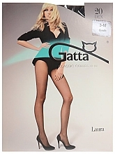 Tights "Laura" 20 Den, grafit - Gatta — photo N1