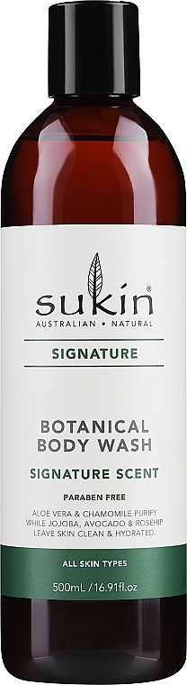 Refreshing Shower Gel - Sukin Botanical Body Wash (without dispenser) — photo N1