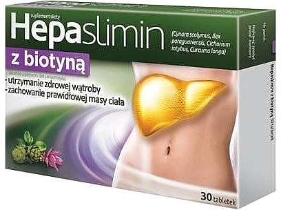 Dietary Supplement "Hepaslimin with Biotin" - Aflofarm Hepaslimin With Biotin — photo N17