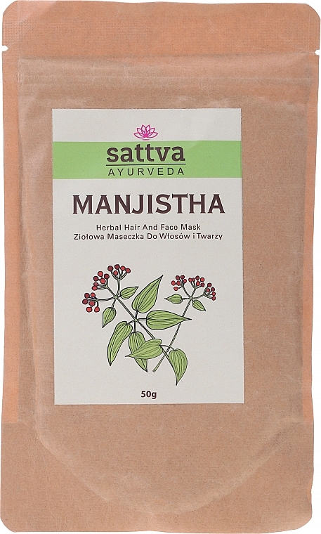 Ayurvedic Hair & Face Powder "Manjistha" - Sattva — photo N2
