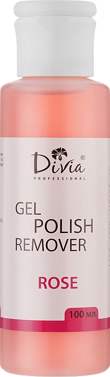 Gel Polish Remover with Rose Extract - Divia Gel Nail Remover — photo N3