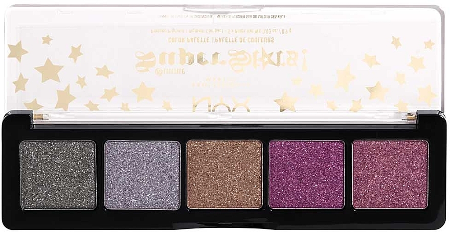 Eyeshadow Palette, 5 shades - NYX Professional Holidays 2021 Gimme Super Stars! — photo N4