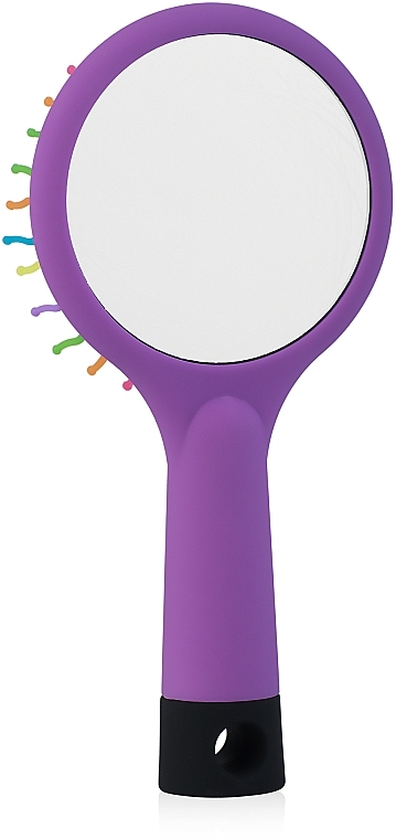 Volumizing Hair Brush "Rainbow Brush", fuchsia - Laskovaya — photo N21