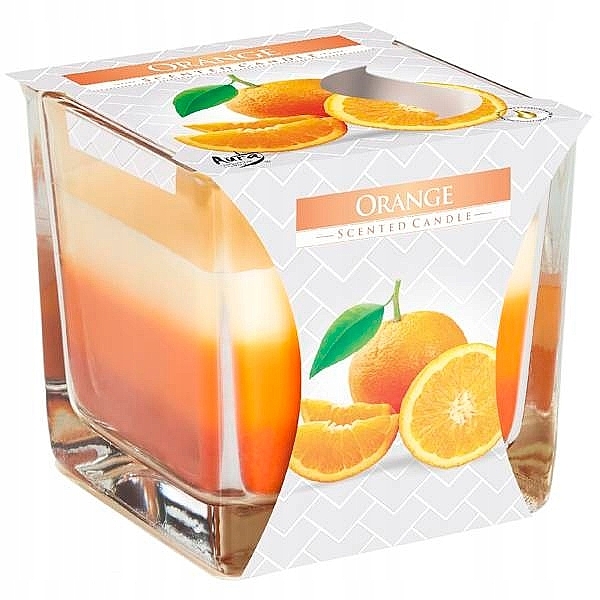 Scented Three-Layer Candle in Glass 'Orange' - Bispol Scented Candle Orange — photo N1