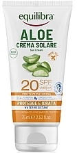 Aloe Vera Sunscreen - Equilibra Aloe Sun Cream SPF20 — photo N3