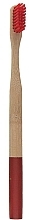 Fragrances, Perfumes, Cosmetics Soft Bamboo Toothbrush, red - Biomika Natural Bamboo Toothbrush