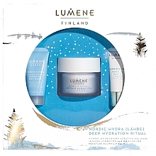 Fragrances, Perfumes, Cosmetics Set - Lumene Nordic Hydra (masc/15ml + cr/50ml + lip/balm/10ml)