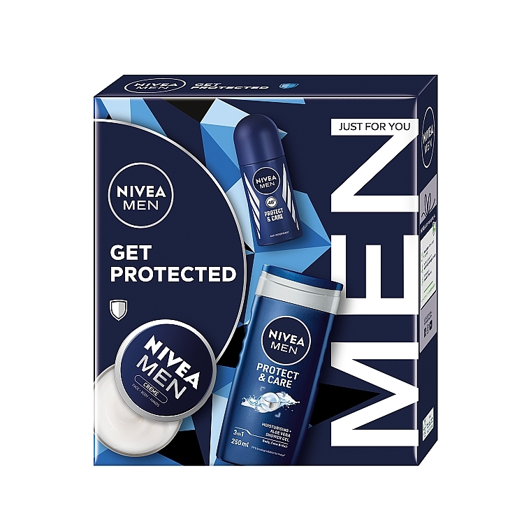 Set - NIVEA MEN Get Protected (sh/gel/250ml+deo/50ml+cr/75ml)	 — photo N1