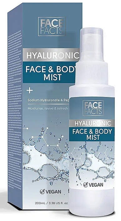Hyaluronic Spray for Face & Body - Face Facts Hyaluronic Face & Body Mist — photo N1