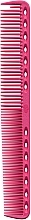 Hair Cutting Comb with Flat Teeth, 180mm, pink - Y.S.Park Professional 339 Cutting Combs Pink — photo N1