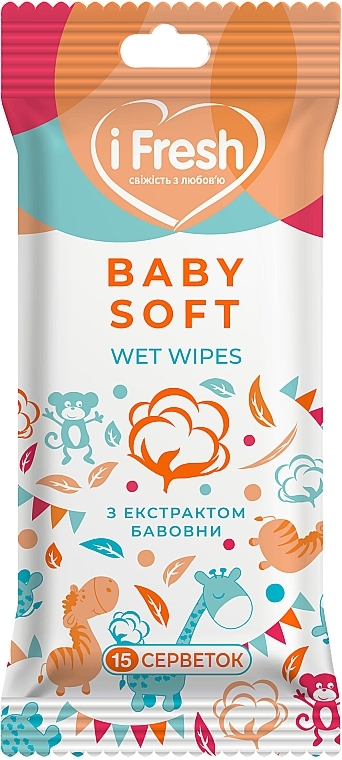 Wet Wipes for Kids with Cotton Extract - IFresh Baby Soft Wet Wipes — photo N9