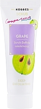 Fragrances, Perfumes, Cosmetics Deep Cleansing Grape Scrub - Korres Grape Scrub