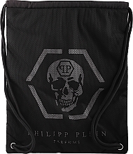 GIFT! Drawstring Bag, black - Philipp Plein No Limits Drawstring Bag — photo N1