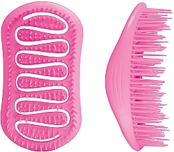 Detangling Brush, pink - IDC Institute Neon Detangler Brush — photo N1