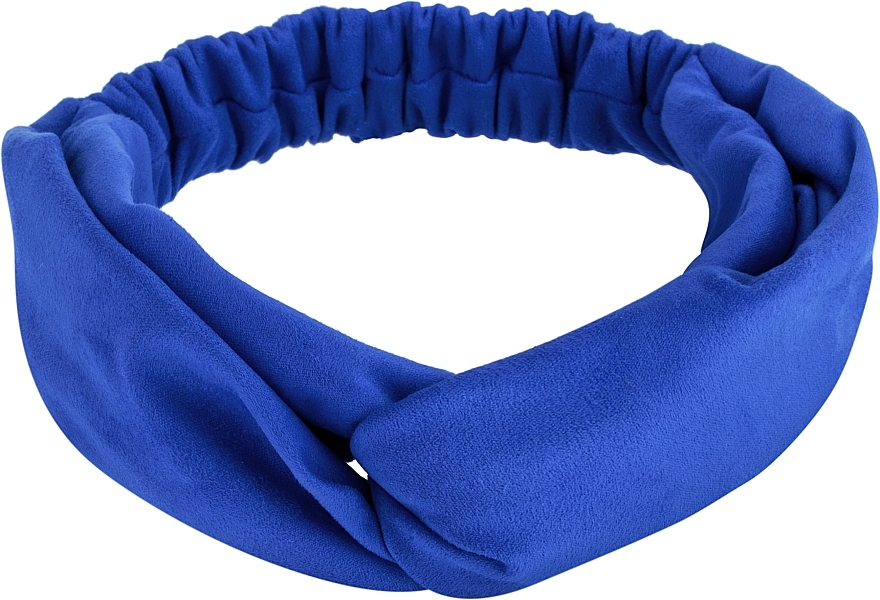 Suede Twist Headband, electro blue - MAKEUP Hair Accessories — photo N1