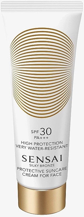 Face Sunscreen SPF30 - Sensai Silky Bronze Protective Suncare Cream For Face SPF30 — photo N1