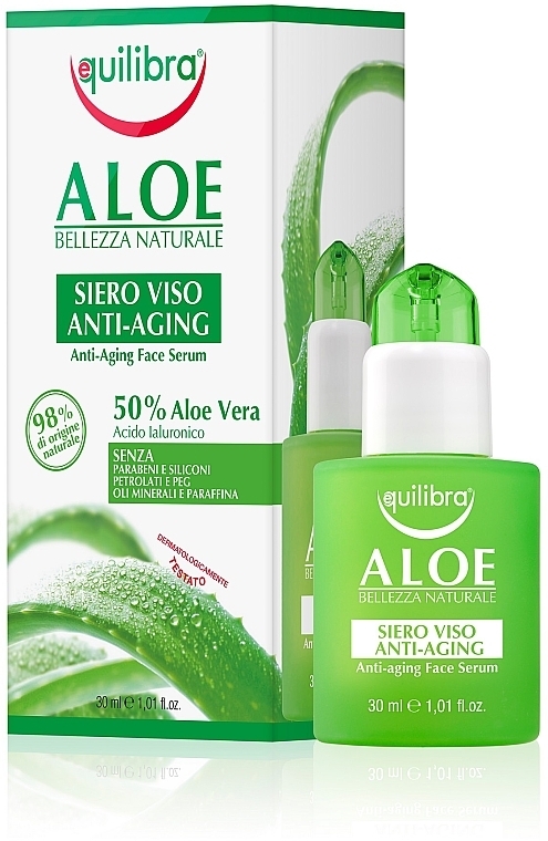 Face Serum with Hyaluronic Acid - Equilibra Aloe Line Serum — photo N23