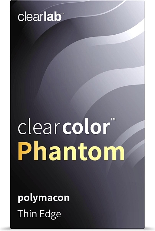 Colored Contact Lenses, white with black border, 2 pieces - Clearlab ClearColor Phantom Manson — photo N3