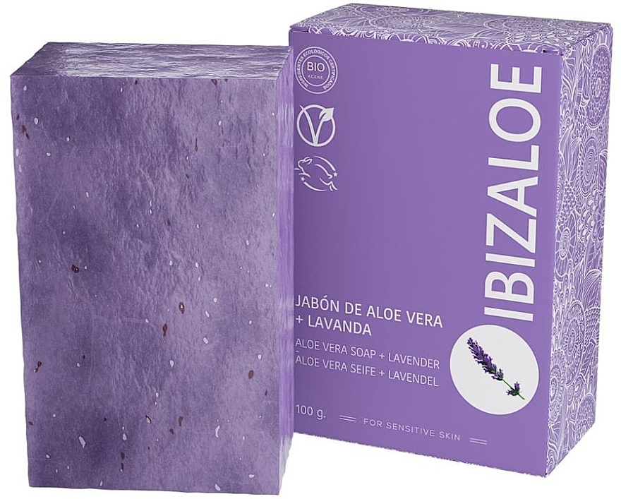 Lavender Soap - Ibizaloe Aloe Vera Soap Lavender — photo N1