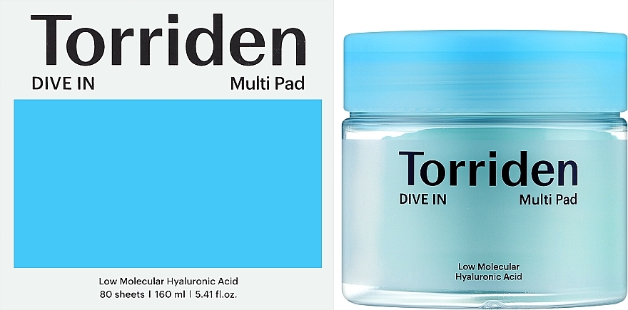 Face Toner Pads with Hyaluronic Acid - Torriden Dive-In Multi Pad — photo N2