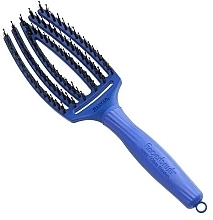 Hair Brush - Olivia Garden Finger Brush Combo Blue Jeans — photo N2