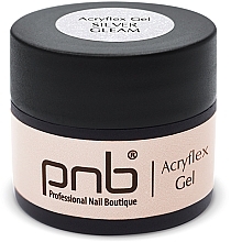 Fragrances, Perfumes, Cosmetics Nail Gel - PNB Acryflex Gel Silver Gleam