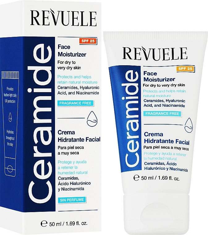 Moisturizing face cream - Revuele Ceramide Face Moisturizer SPF25 — photo N2