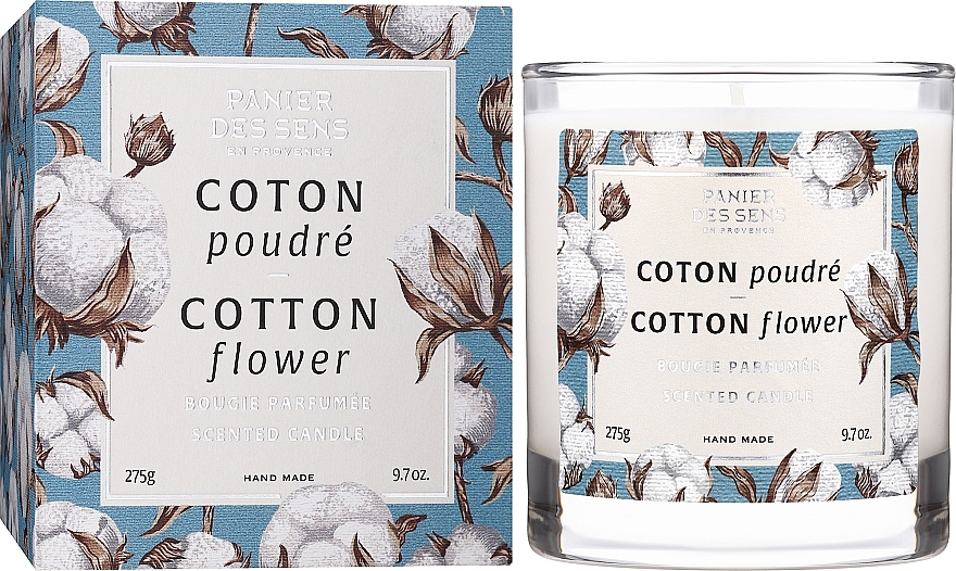Scented Candle in Glass "Cotton Blossom" - Panier Des Sens Scented Candle Cotton Flower — photo N13