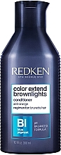 Fragrances, Perfumes, Cosmetics Neutralizing Unwanted Brunette Tones Conditioner - Redken Color Extend Brownlights Conditioner