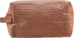 Women's Makeup Bag "Stitch", 98338, brown - Top Choice — photo N1