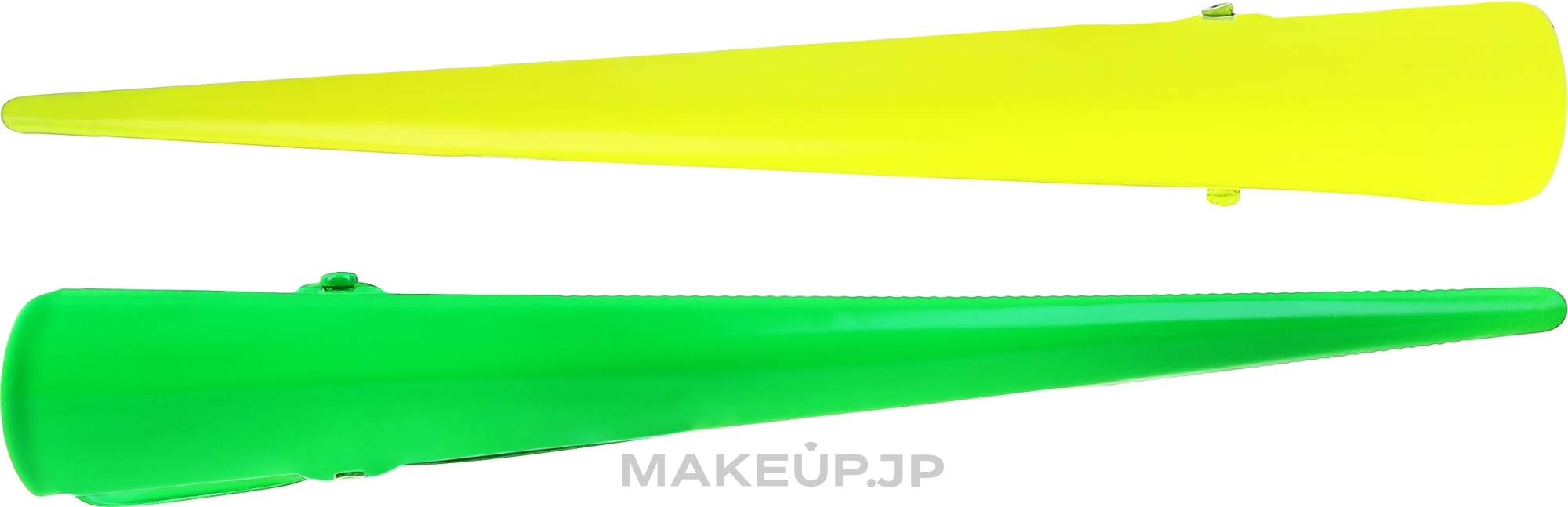 Hair Claws, 25143, yellow and green - Top Choice — photo 2 szt.