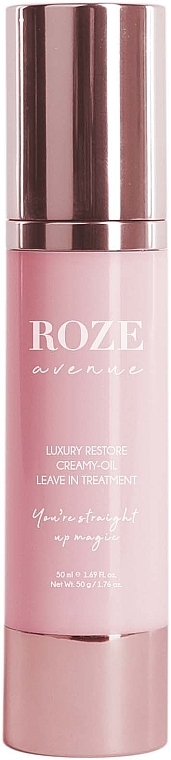 Leave-In Hair Cream Oil - Roze Avenue Luxury Restore Creamy-Oil Leave In Treatment Travel Size — photo N1