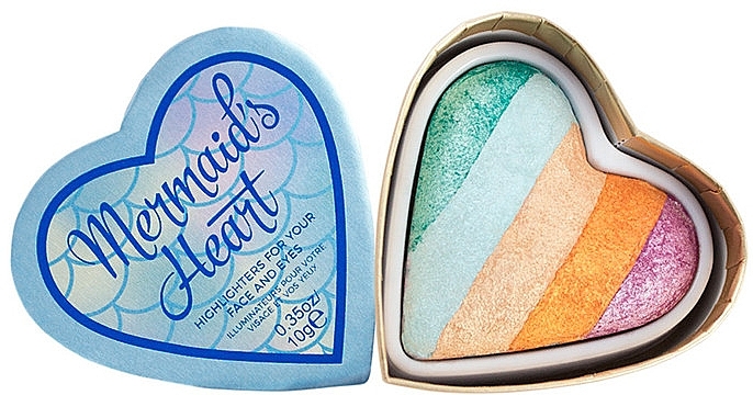 Face & Eye Highlighter - I Heart Revolution Mermaid's Heart Highlighter — photo N6