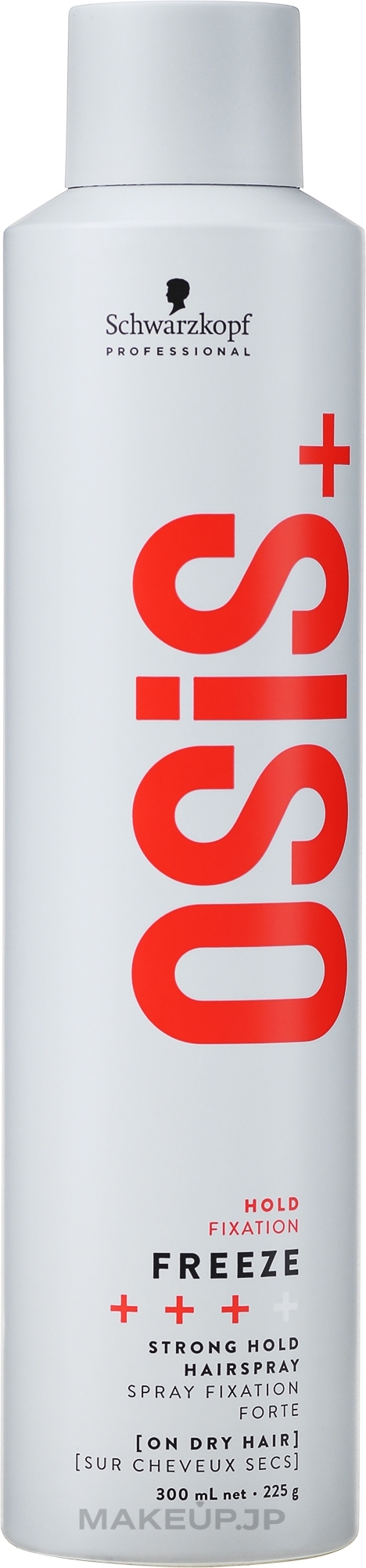 Strong Hold Hair Spray - Schwarzkopf Professional Osis+ Freeze Hairspray — photo 300 ml