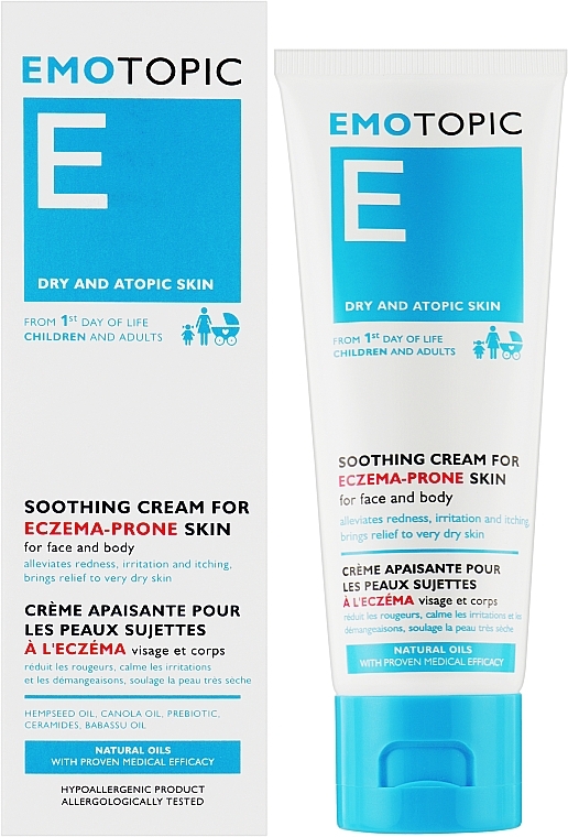 Anti-Eczema Soothing Face & Body Cream - Pharmaceris E Emotopic — photo N2